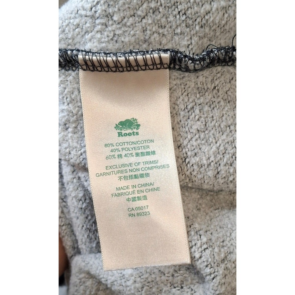 Roots Canada Whistler Blackcomb Hoodie Charcoal Grey Graphic Sweatshirt Small - Picture 14 of 14